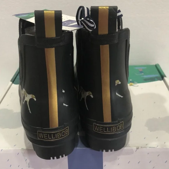 Joules Black Boots size US 7 NWT - Picture 4 of 4
